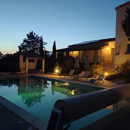 فيلا Lorgues, La Tourelle, Immense Piscine, Plongeoir, Vue, Au Grand Calme المظهر الخارجي الصورة