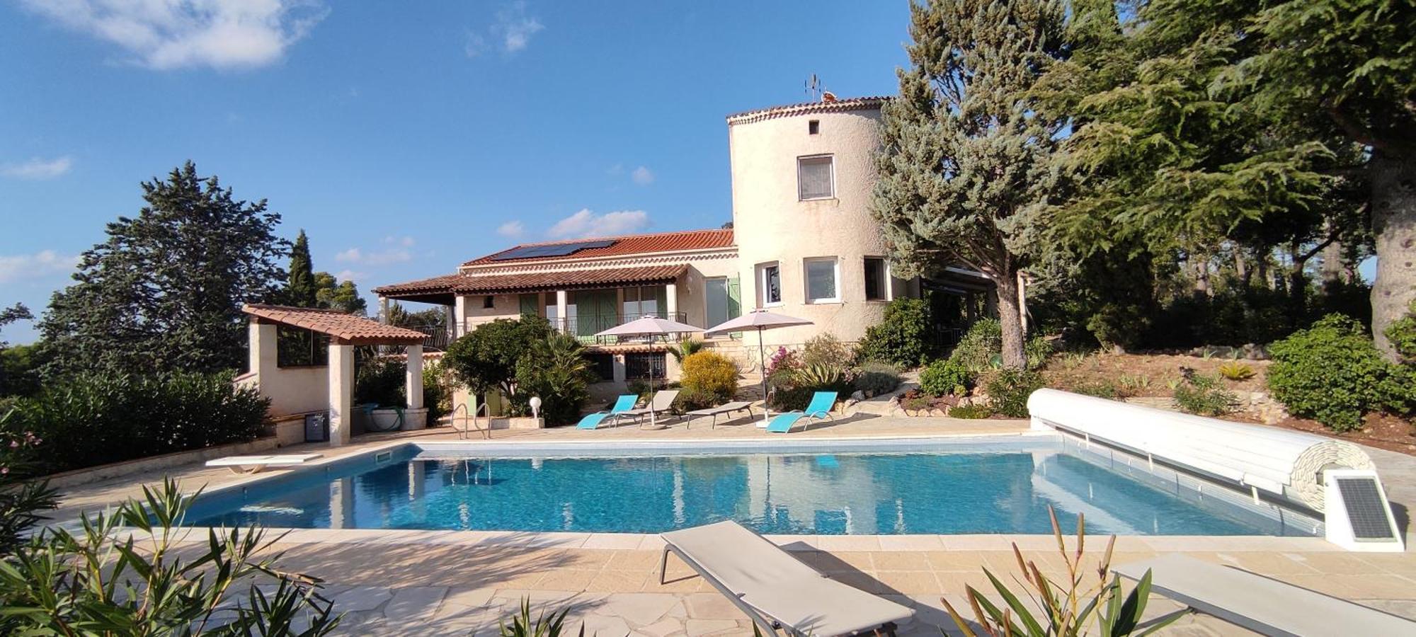 فيلا Lorgues, La Tourelle, Immense Piscine, Plongeoir, Vue, Au Grand Calme المظهر الخارجي الصورة