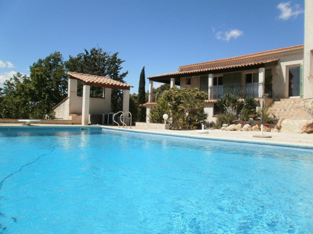 فيلا Lorgues, La Tourelle, Immense Piscine, Plongeoir, Vue, Au Grand Calme المظهر الخارجي الصورة